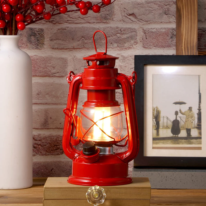 LED Vintage Lantern Rechargeable, Indoor/Outdoor Hanging Decor Lantern
