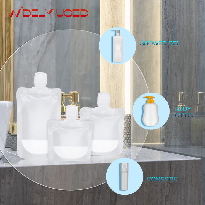 Refillable Lotion Shampoo Shower Gel Holder - Leak-Proof