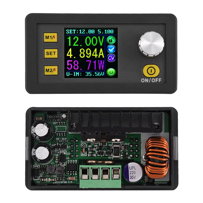 DP30V5A Digital Adjustable Programmable Power Supply Step-Down Module Regulated Buck Power Converter DC 6-40V to DC 0-32V 5A Programmable Power Supply Module with LCD Display