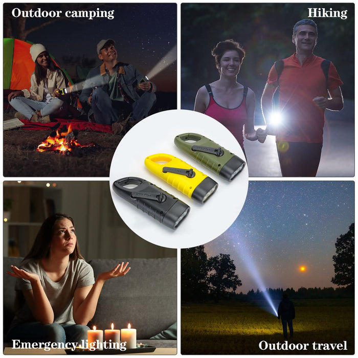 Electric LED Camping Lantern for Emergency,Survival Solar Hand Crank  Flashlight