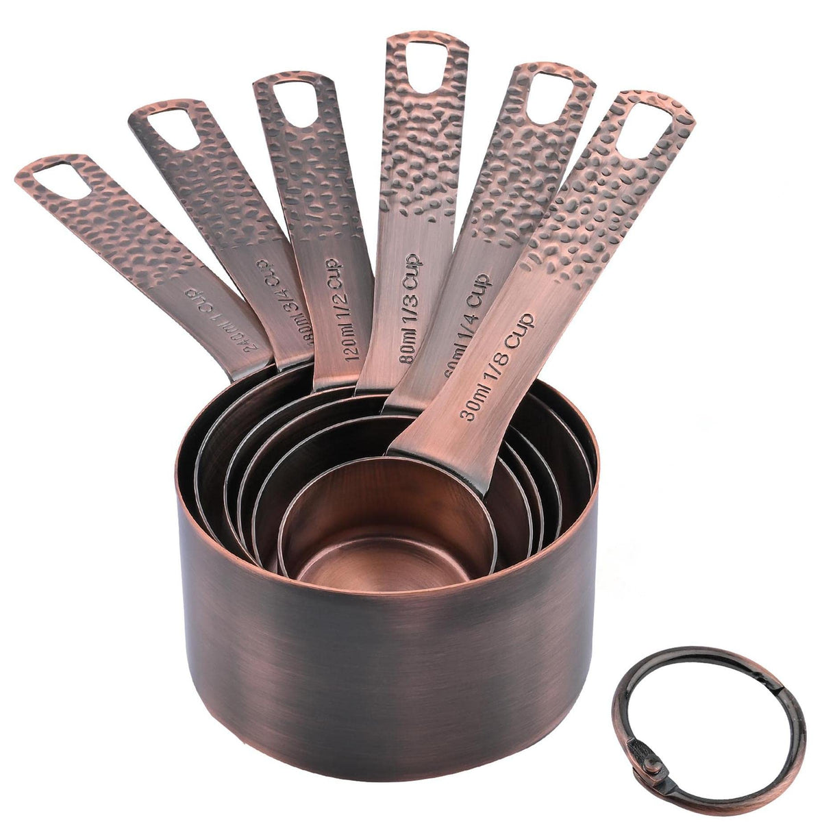 Magnetic Measuring Cups Set Stainless Steel Heavy Duty Metal Measuring —  CHIMIYA