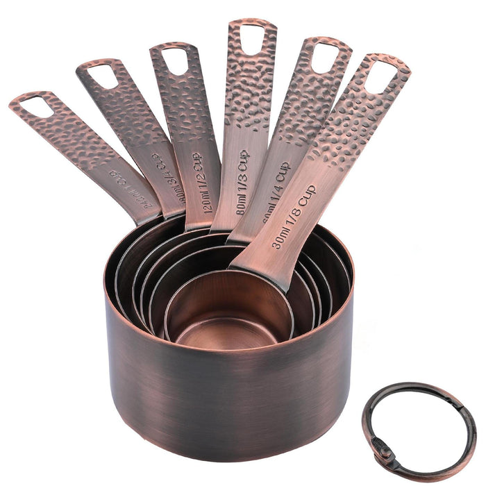 Measuring Cups, Copper Measuring Cups Set, Stainless Steel Copper