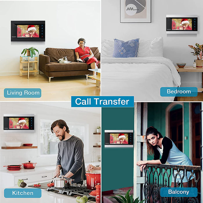 TMEZON Wireless WIFI Video Door Phone IP Doorbell Intercom System with —  CHIMIYA