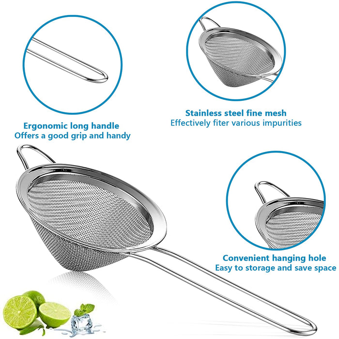 Fine Mesh Strainer For Bar -Stainless Steel Conical Strainer For