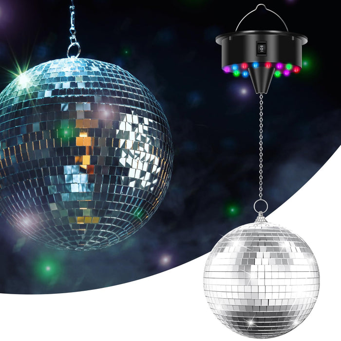 60Pcs Colorful Mirror Disco Balls Set - Hanging Reflective Mini Disco Balls