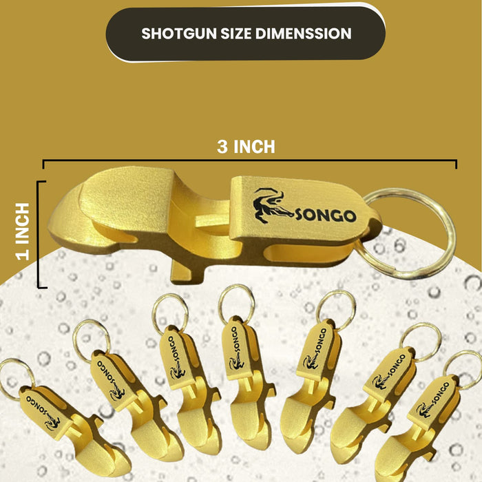 VOLETZ Full Send Shotgun Tool Bottle Opener Keychain -Aluminum