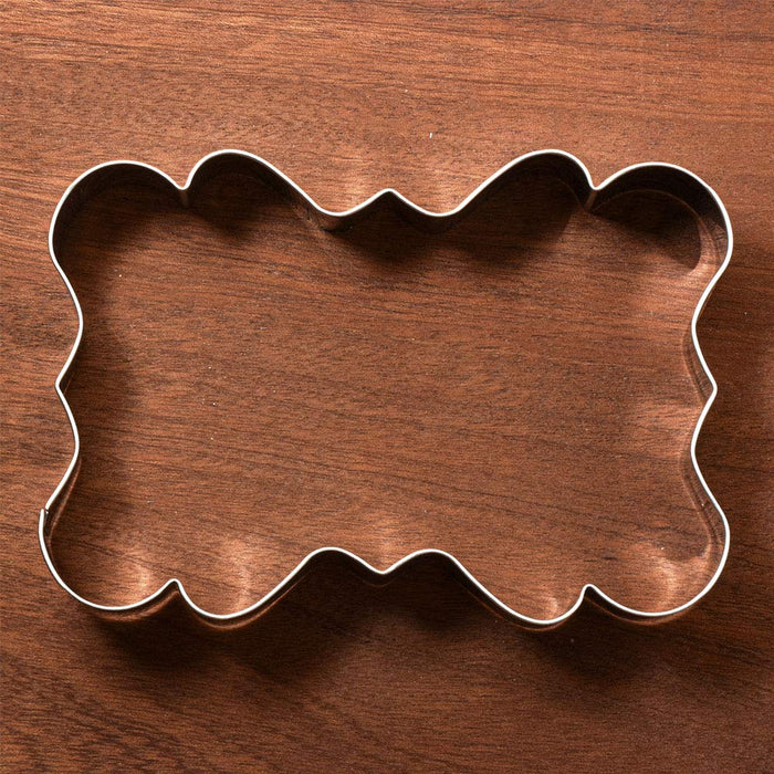 Rectangle Fancy Plaque Cookie Cutter