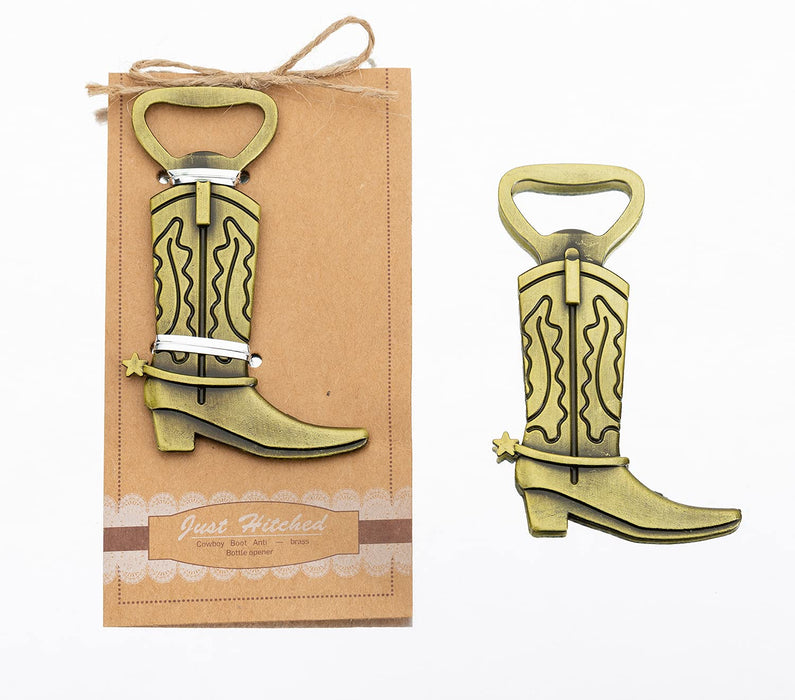 30Pcs Cowboy Boot Bottle Openers for Country Wedding Party Favors or Birthday Party s，Decorations and Souvenirs for Guests