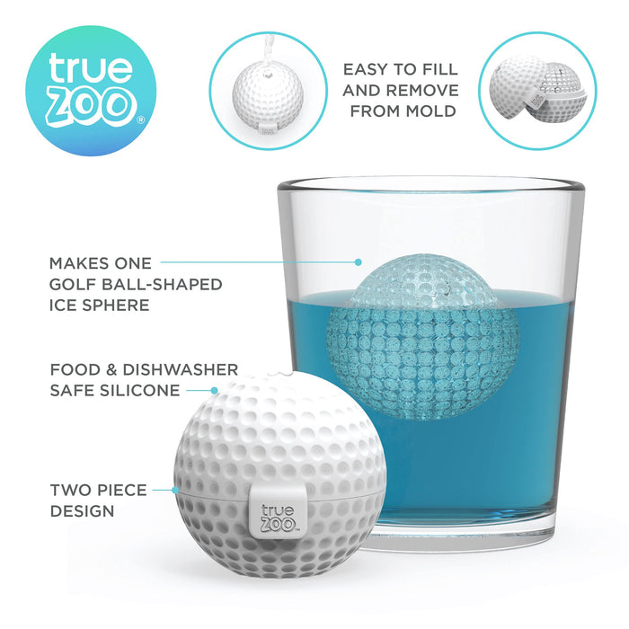 True Zoo U Ice of A, BPA-Free Silicone Ice Cube Tray, USA Novelty Ice Mold,  Blue