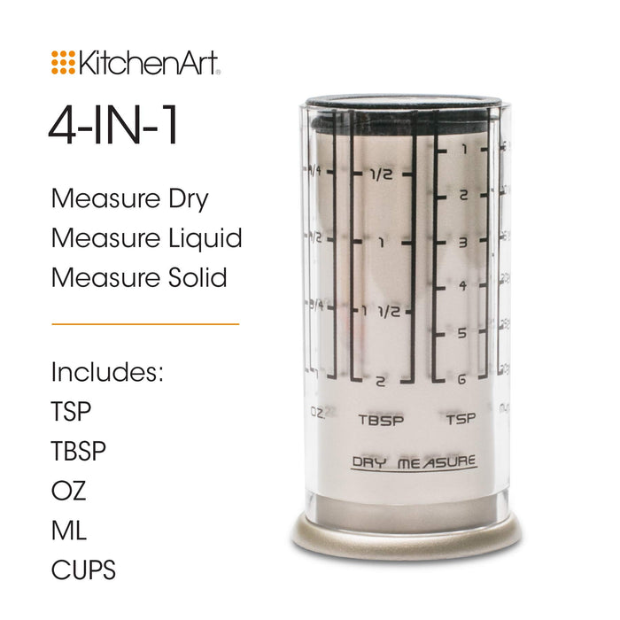 KitchenArt 2 Cup Adjust-A-Cup Measuring Cup, White