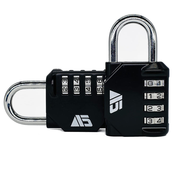 Padlock 4 Digit Combination Lock - for Gym School Locker, Outdoor