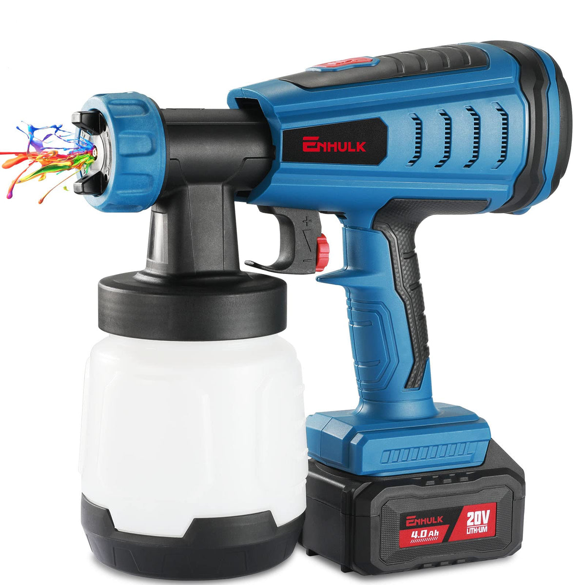 HOJILA Cordless Paint Sprayer, HVLP Electric Paint Sprayer Gun with 2 —  CHIMIYA