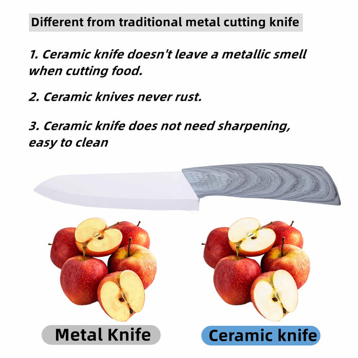 4 Piece Ceramic Knife Set