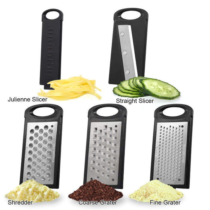 Gadgets - Fruit & Vegetable Slicers, Gourmia GMS9225 5-in-1 Mandolin Slicer  Handheld Kitchen Slicer With 5 Interchangeable Parts Multiple Grating  Blades for Fine to Coarse Slicing 31.5 x 11.8 cm