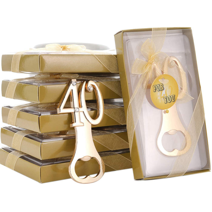 Birthday Party Gift Gold No.15 Bottle Opener, Creative Number Shaped Opener  For Parties