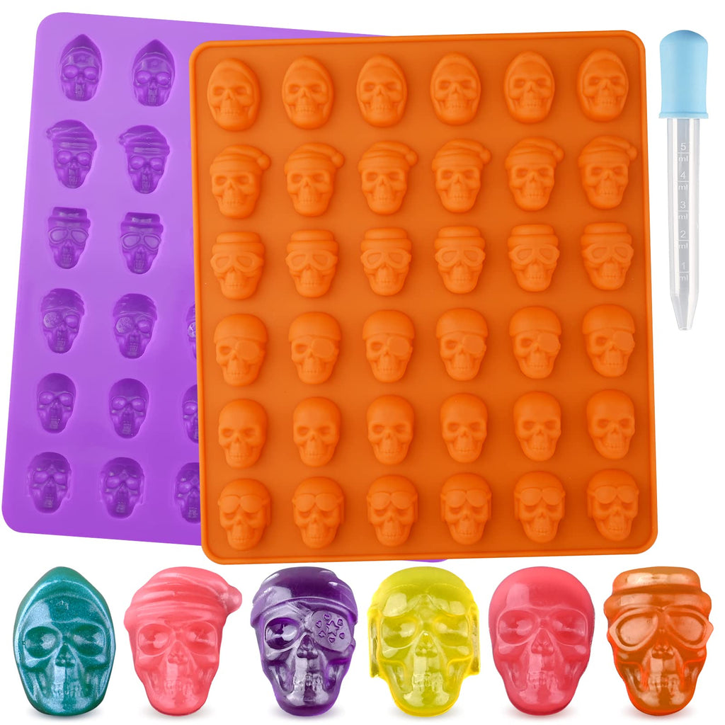 JOERSH 2 Pack Square Candy Molds Silicone Molds for Hard Candy, Gummy, —  CHIMIYA