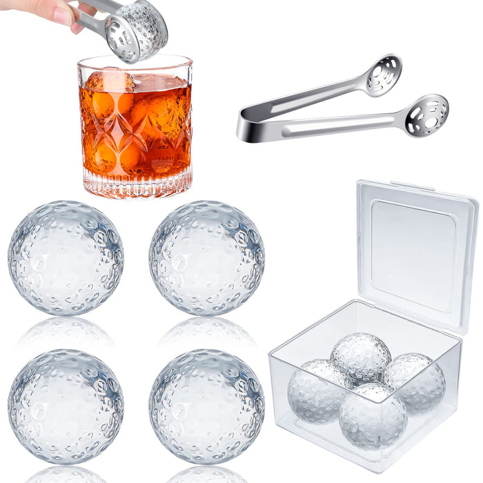 4 Pieces Golf Ball Whiskey Chillers Valentine's Day s Set with Box Whi —  CHIMIYA