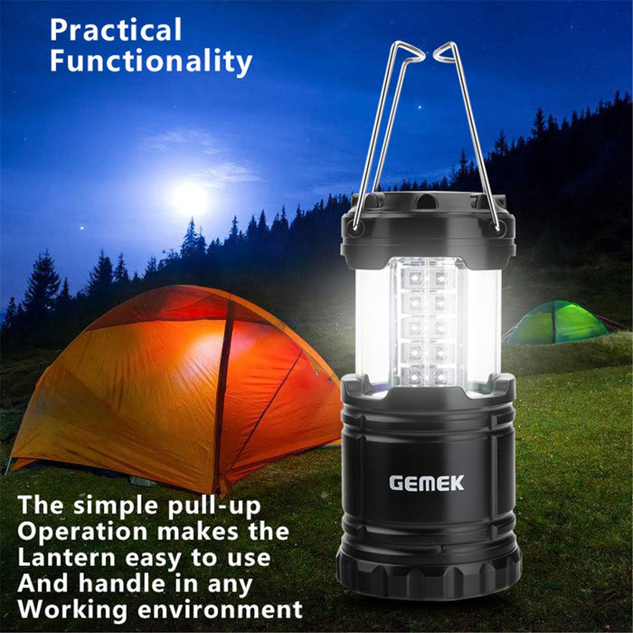 Solar Camping Camping Lantern,2 Pack,with Batteries High Lumens LED Lanterns  Battery Powered, Suitable for Hurricane, Emergency, Storm, Outages, Camping,  Fishing, Outdoor Collapsible Portable Lanterns 