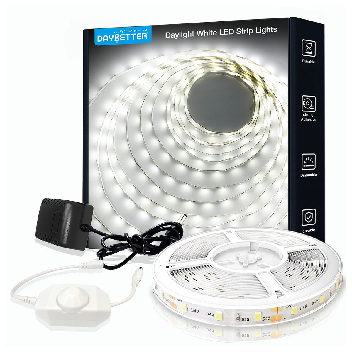  Govee Warm White LED Strip Lights, Bright 300 LEDs