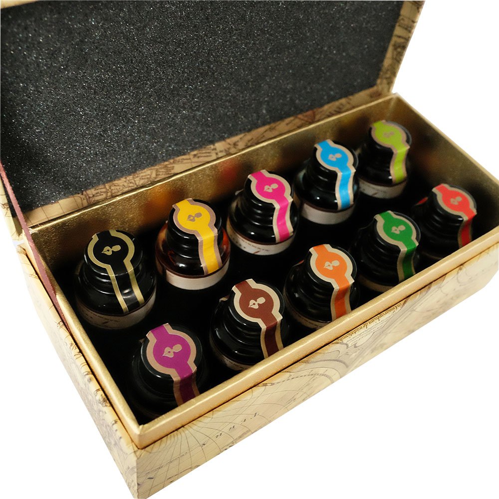 ASXMA Glass Dipped Pen Ink Set Handmade Crystal Calligraphy Pen with  24Colorful india ink for Art, Signatures, Drawing, Decoration, Caligraphy  Kits