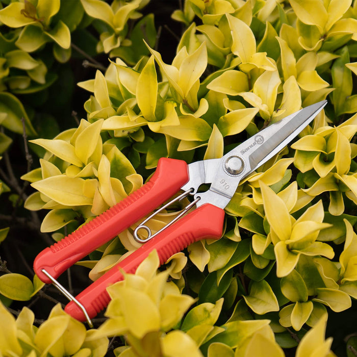 2 Pack Garden Pruning Shears Set Bypass Pruner Straight Blade Scissors USA