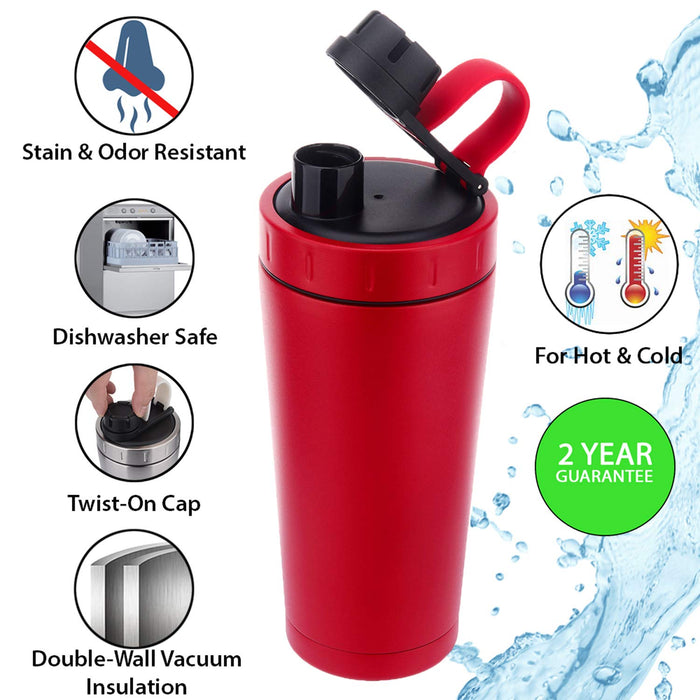 Stainless Steel Protein Shaker Bottle Insulated Keeps
