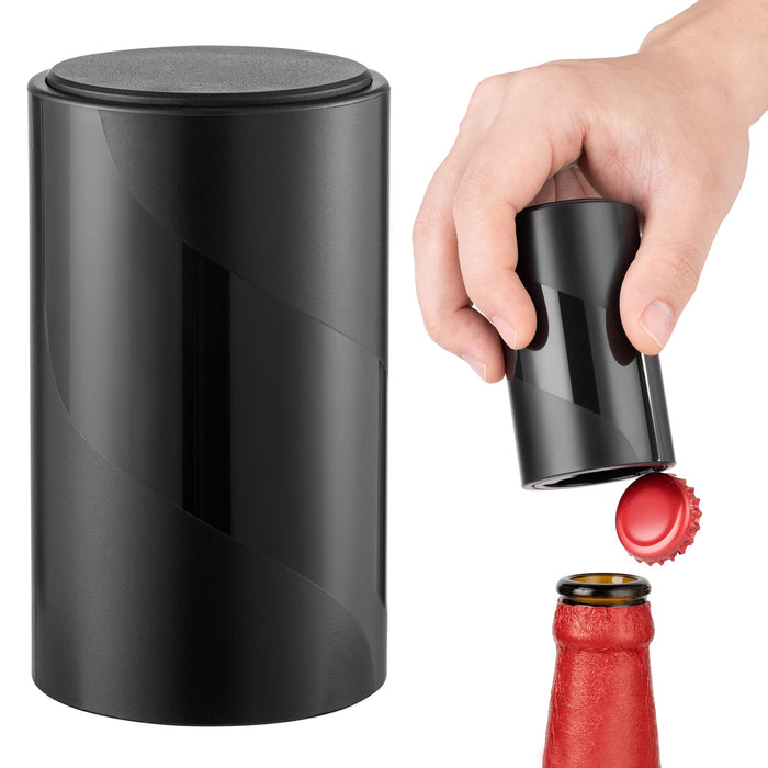 Automatic Beer Opener, Magnetic Bottle Caps Remover, Push Down - Pull Up w/ No Cap Damage for Bottle Top Collectors by VinFlow