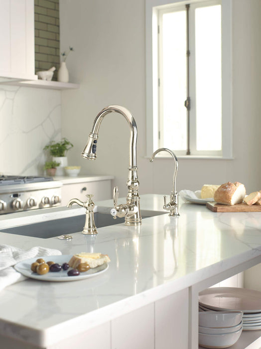 Moen S5510NL Sip Traditional Cold Water Kitchen Beverage Faucet with Optional Filtration System, Polished Nickel