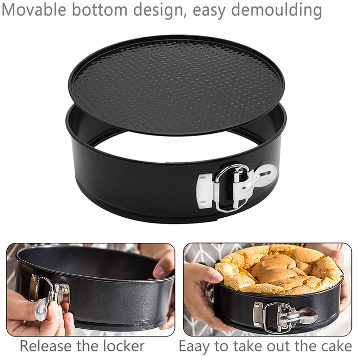 4 inch Springform Pans Set, Carbon Steel Baking Pan / Non-stick Mini Cake  Pans, Round Bakeware
