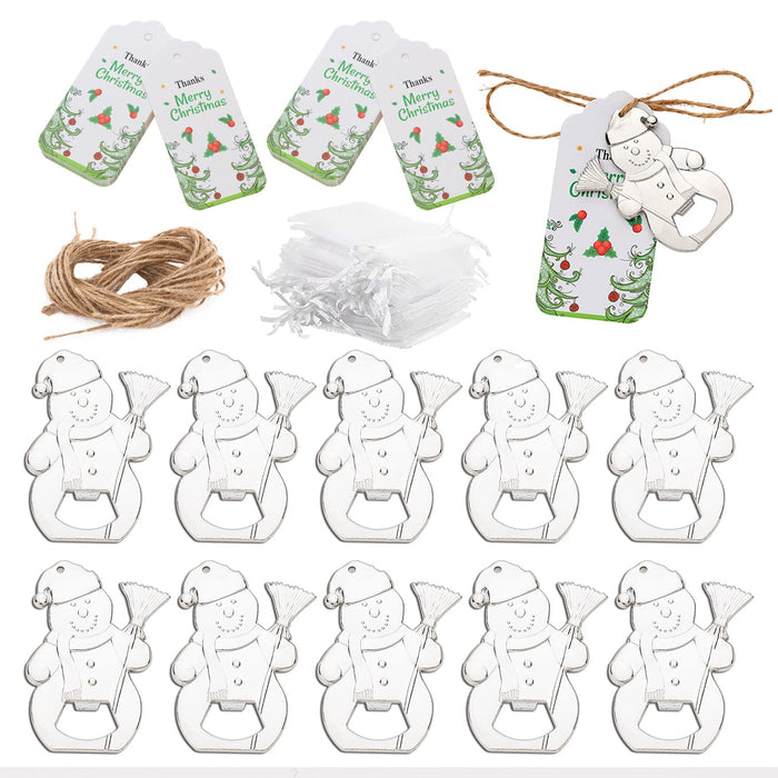 24 pack bottle opener, Christmas party decorating , Baby shower, Party keepsakes (Snowman)