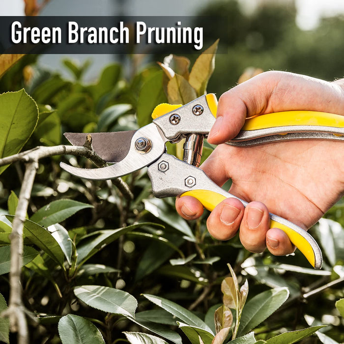 Jardineer Pruning Shears for Gardening Heavy Duty, Sharp Garden Clippers Handheld, Hand Pruners for Gardening Less Effort