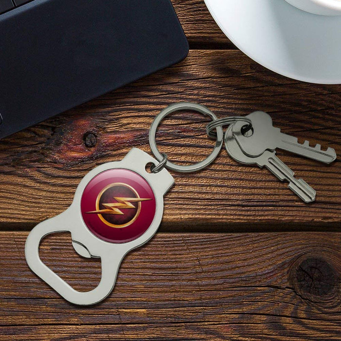 GRAPHICS & MORE The Flash TV Series Logo Keychain with Bottle Cap Opener