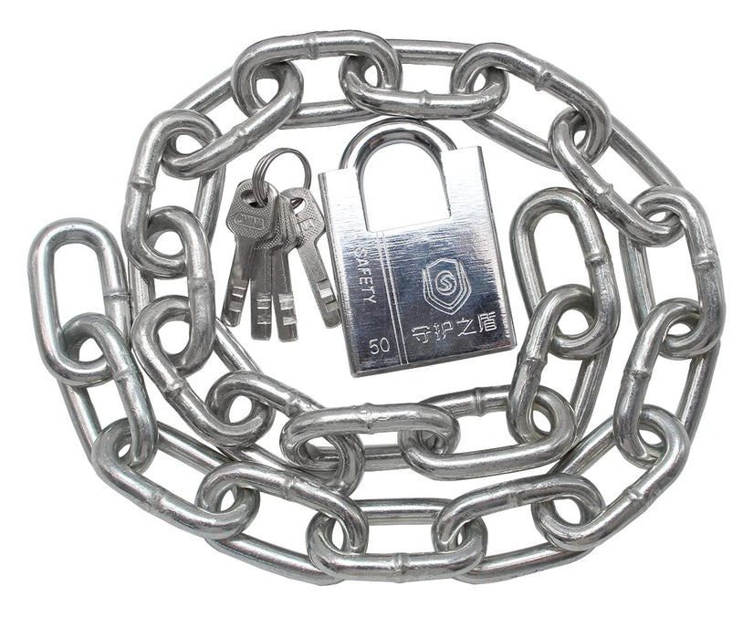 YUE Chain Locks, Security Chain and Lock Kit,Bicycle Chain Locks