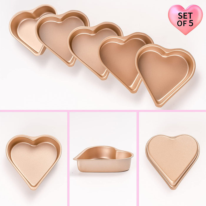  Rhoxshy Heart Shaped Cake Pans 3pcs, Silicone Molds Heart Baking  Pans, 5 8 10 Heart Cake Mold Non-Stick Cake Pan Set for Cheese Cake and  Brownie Cake for Valentine's Day: Home