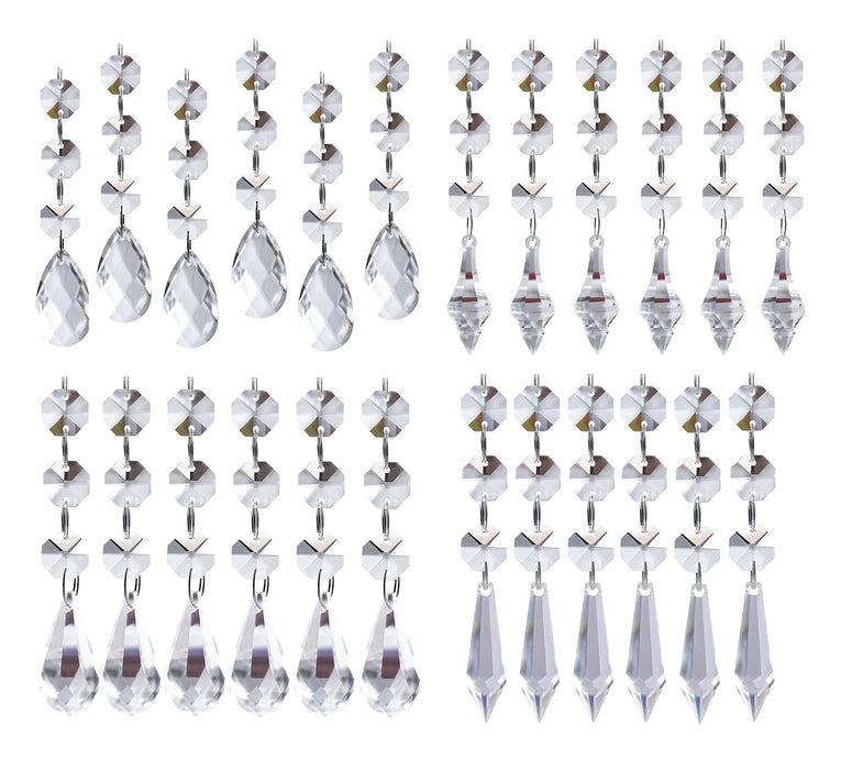 12pcs Christmas Tree Decoration Crystal Ornaments - Hanging Acrylic  Christmas