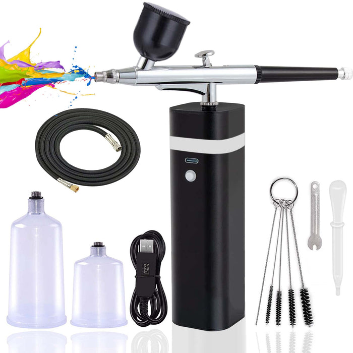Airbrush Kit Rechargeable Cordless Airbrush Compressor, 30PSI High