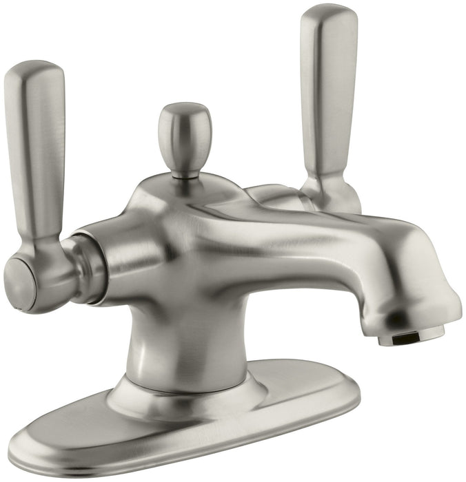 KOHLER 78093 Monoblock Lavatory Faucet, Vibrant Brushed Nickel