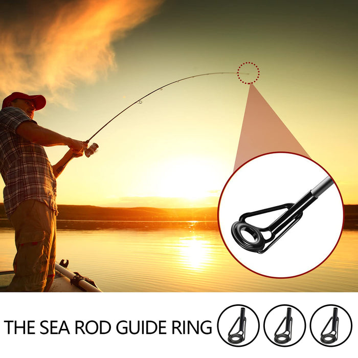 BB Hapeayou Fishing Rod Tip Repair Kit Stainless Steel Ceramic Ring Po —  CHIMIYA