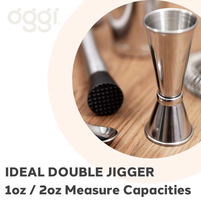 Oggi Glass Jigger, Measuring - 1 ea