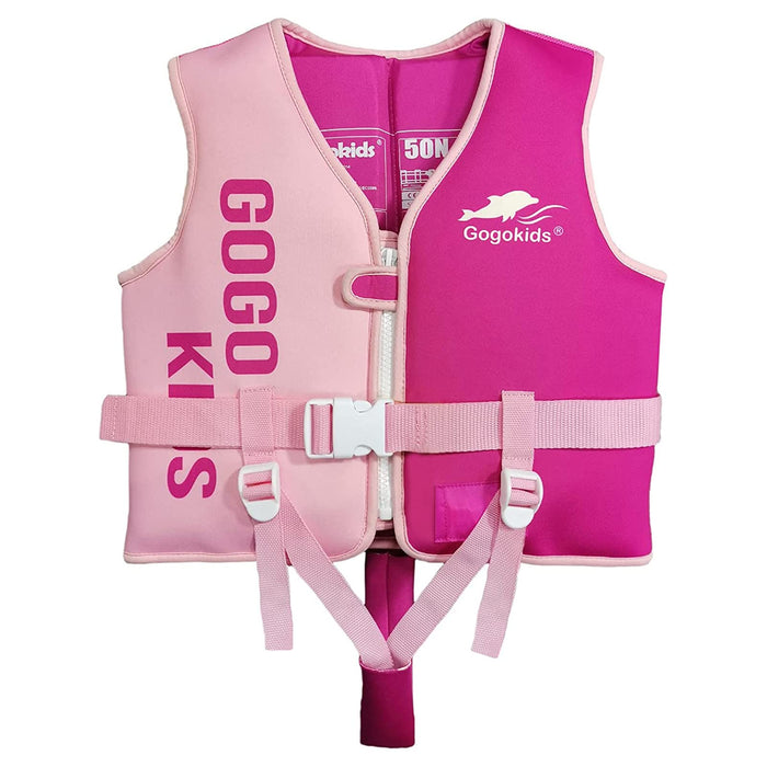 Toddler Swim Vest, Kids Swim Vests, Toddler Float Jackets for 20-30-40-50-60 pounds Girls and Boys, Kids Swim Jackets with Adjustable Safety Strap for 2,3,4,5,6,7 Years Old Children