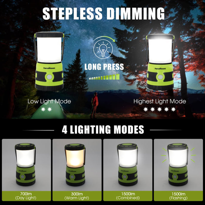 LED Camping Lantern, Rechargeable Batteries Powered Lantern 2500LM, Wa —  CHIMIYA