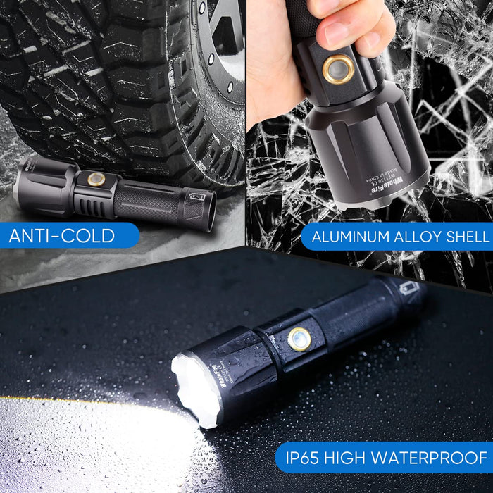 High Power Led Flashlights Camping Torch 5 Lighting Modes Aluminum