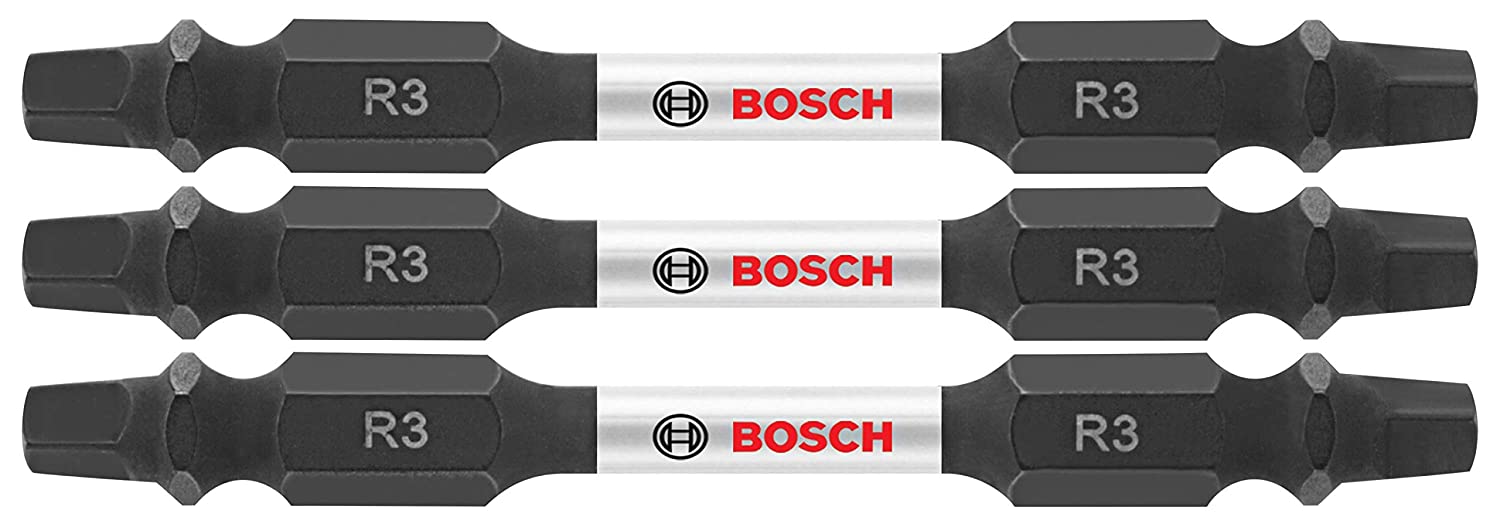 BOSCH ITDESQ32503 3 Pc. Impact Tough 2.5 In. Square 3 Double-Ended Bits