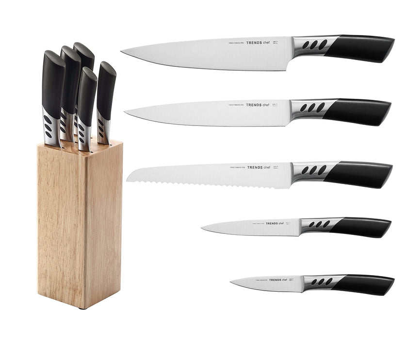 Forged Stainless Steel Kitchen Knives 6 Pcs Set Kitchen Knife