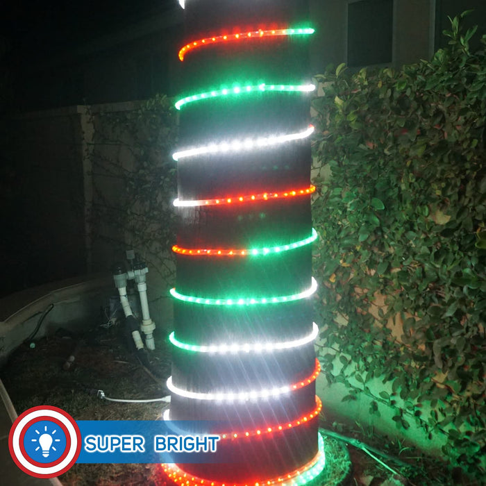 Russell Decor 50ft/540 LED Patriotic Rope Lights for California