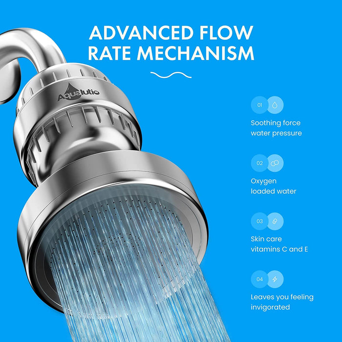 20 Stage Luxury Filtered Shower Head Set – AquaHomeGroup