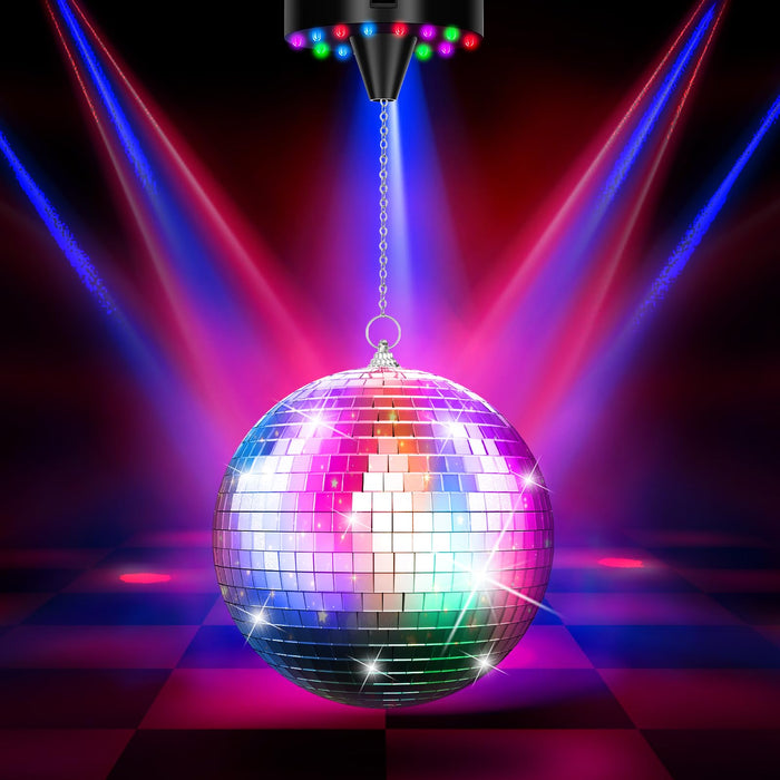 60Pcs Colorful Mirror Disco Balls Set - Hanging Reflective Mini Disco Balls