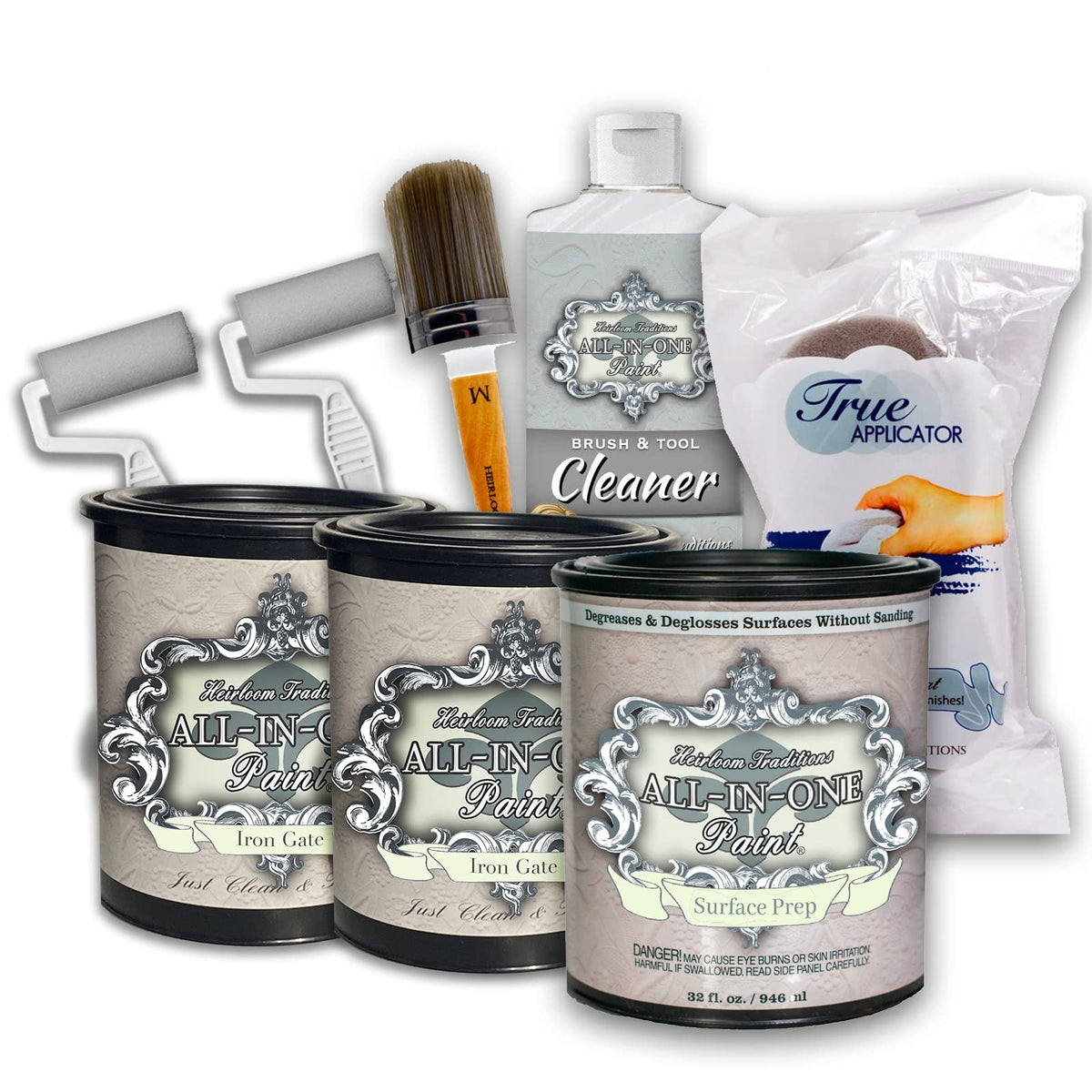 ALL-IN-ONE Paint by Heirloom Traditions, 2 Quart Cabinet Paint Bundle —  CHIMIYA