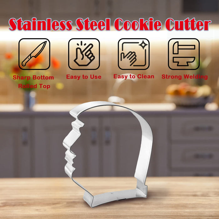 Metal Cookie Cutter Mold Stainless Steel USA Shaper Mould Decor, American Home Kitchen Dining DIY Party Supplies Patriotic