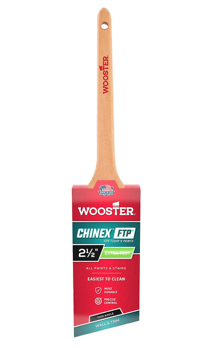 WOOSTER BRUSH 4424-2 1/2 FTP Angled Thin Paint Brush, 2-1/2 in, Dupont —  CHIMIYA